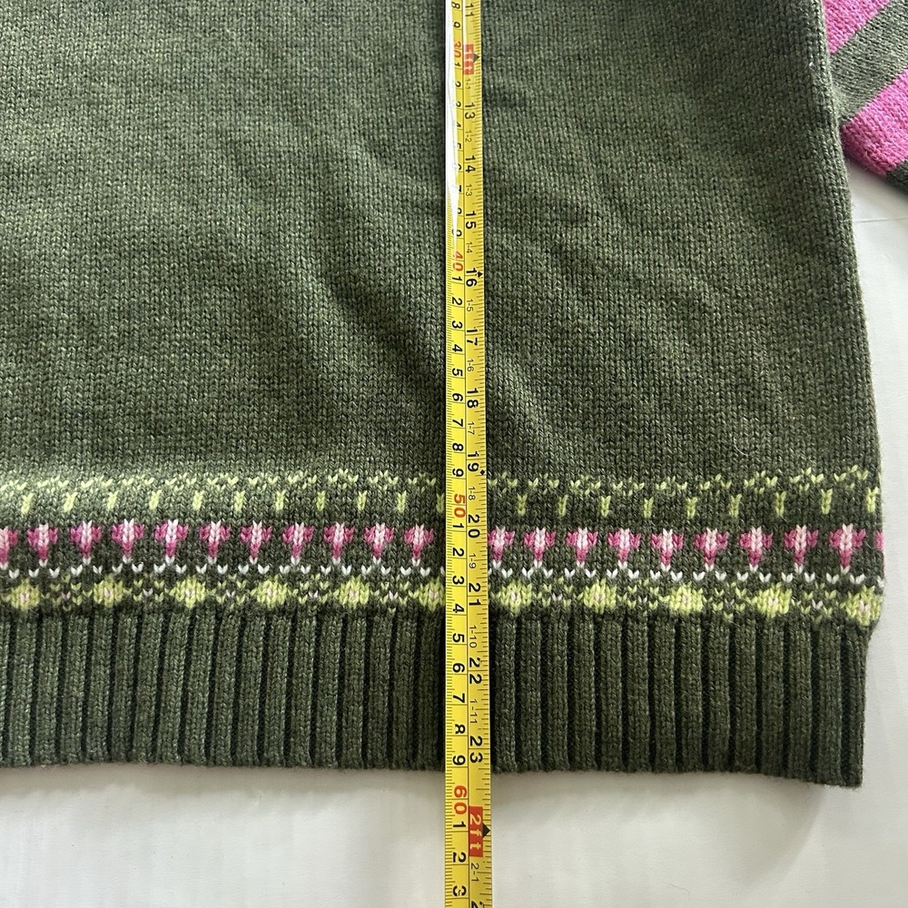 Zaket & Plover Fairisle Jumper Striped Knit Sweater Eclectic Cottagecore - Picture 5 of 6
